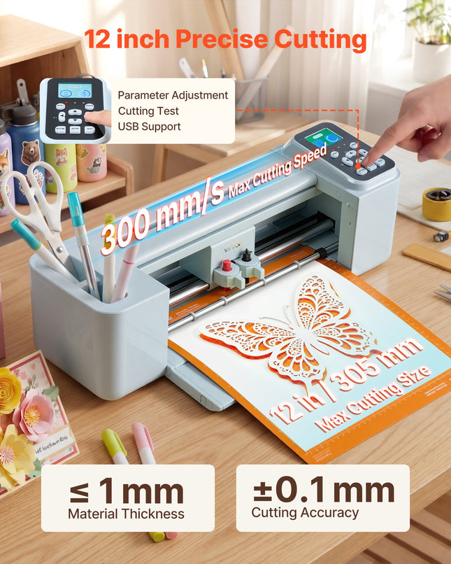 Vinilo pjovimo staklės VEVOR smart3, 305 mm