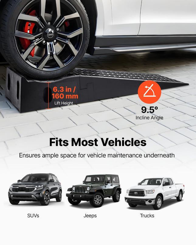 Automobilio užvažiavimo rampų komplektas VEVOR TS295DT, 5897 kg keliamoji galia