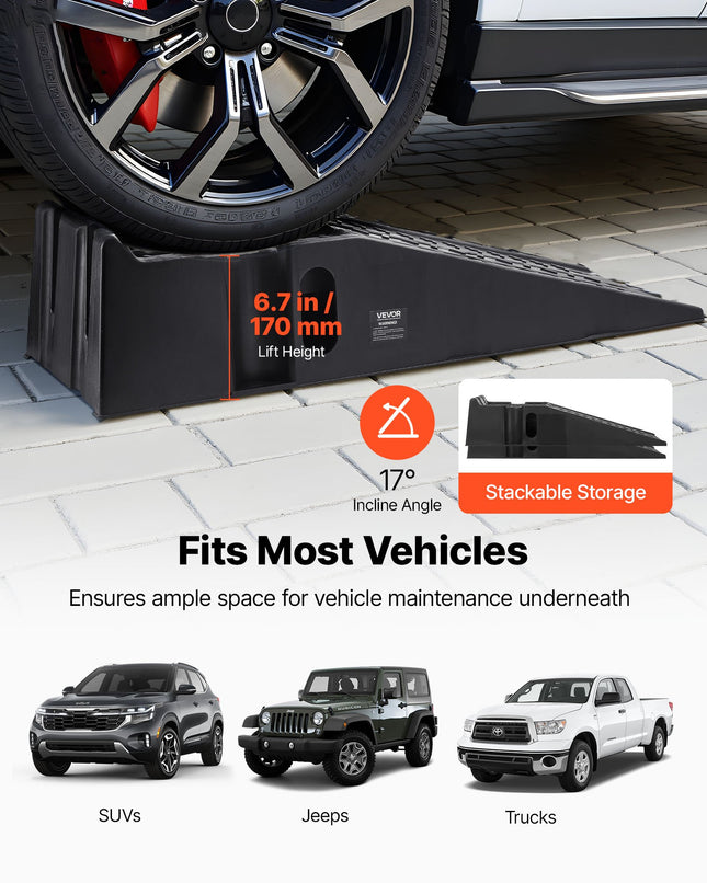 Automobilių užvažiavimo rampa VEVOR TS296-16000, 7257 kg apkrova