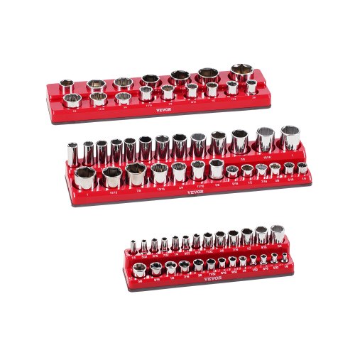 Magnetinis galvučių laikiklių rinkinys VEVOR QJ7333-3pc SAE, 3 vnt.
