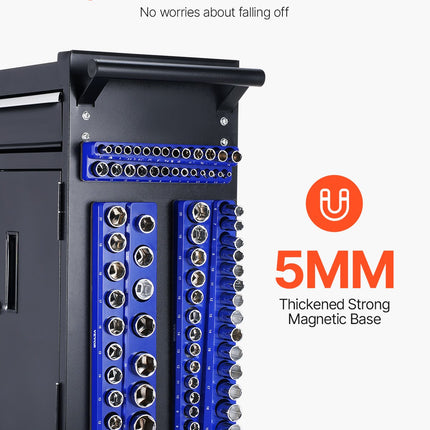 Magnetinių galvučių laikiklių rinkinys VEVOR QJ7333-3pc, 3 dalių, metrinis