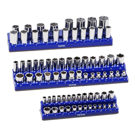 Magnetinių galvučių laikiklių rinkinys VEVOR QJ7333-3pc, 3 dalių, metrinis