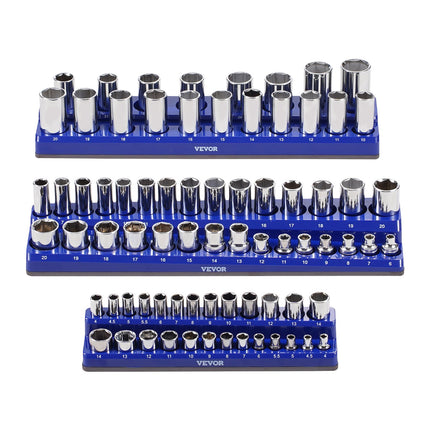 Magnetinių galvučių laikiklių rinkinys VEVOR QJ7333-3pc, 3 dalių, metrinis
