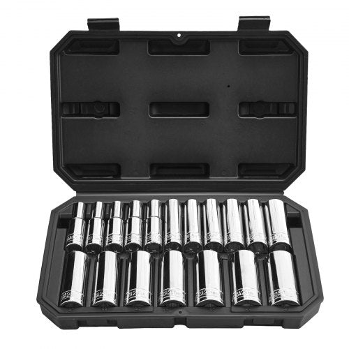 Galvučių raktų rinkinys VEVOR XL3275, 18 dalių