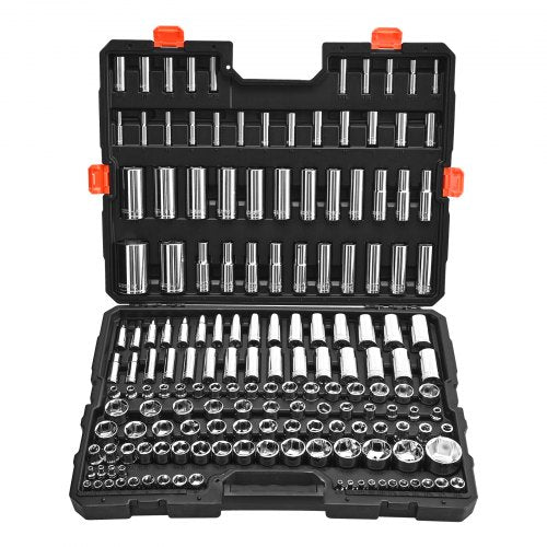 Galvučių raktų rinkinys VEVOR XL3272, 163 dalių