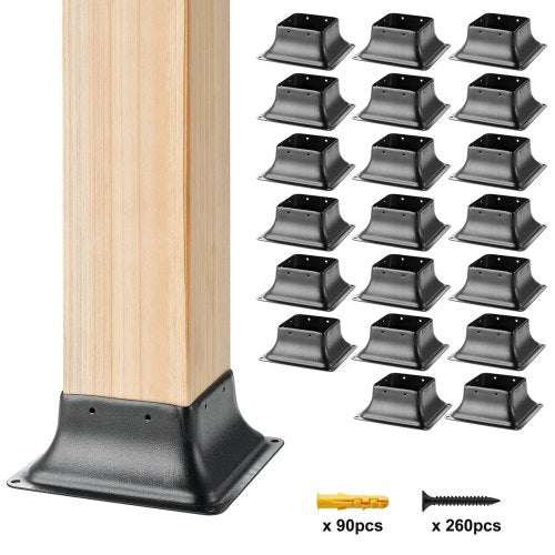 Stulpo pagrindas VEVOR TTLZ-4in-20, 91x91 mm, 20 vnt.