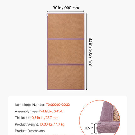 Japoniškas tatamis VEVOR TXSS990*2032, 203 x 99 cm