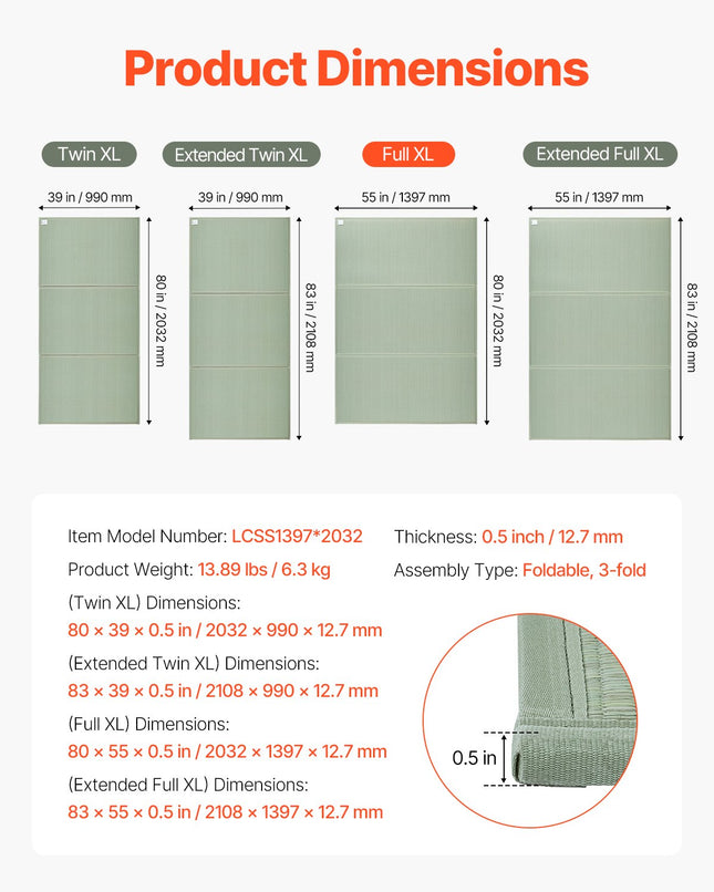 Japoniškas tatamis VEVOR LCSS1397*2032, 203x140 cm