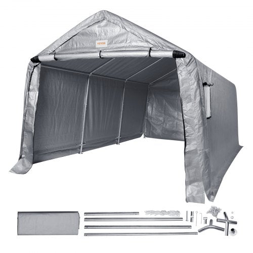 Kilnojamas sandėliavimo garažas VEVOR, 304,8 x 457,2 x 243,8 cm