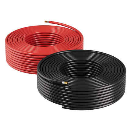 Saulės baterijų laidų rinkinys VEVOR 10AWG-Red/Black-L=15.2M, 15,24 m, 6 mm²