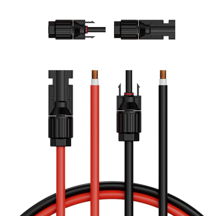 Saulės baterijų ilginamasis kabelis VEVOR MC4-10AWG, 15,24 m