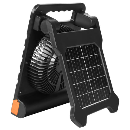 Įkraunamas saulės energijos ventiliatorius VEVOR F907, 10000 mAh