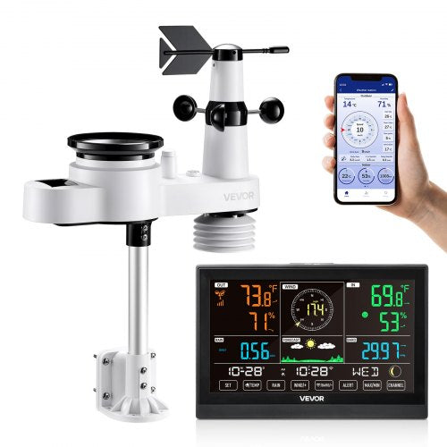 Meteorologinė stotelė VEVOR YT60308, 5-in-1 su Wi-Fi