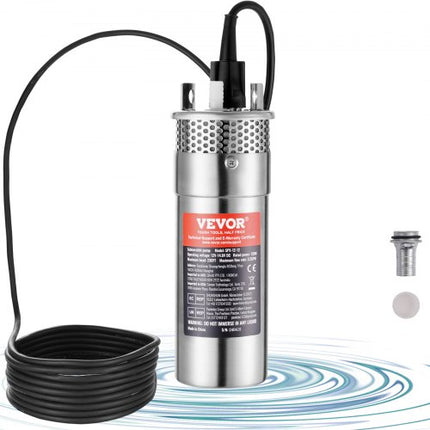 Saulės energija varomas vandens siurblys VEVOR SPX-12V, 120W