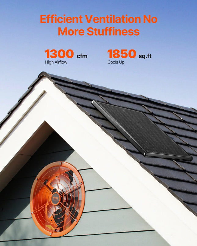 Pastogės ventiliatorius VEVOR JBSF-350, 1300 CFM