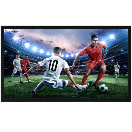 Projektoriaus ekranas VEVOR 130", 4K HDTV fiksuotas rėmas.