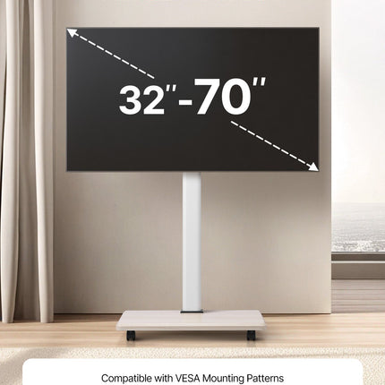 Mobilus televizoriaus stovas VEVOR FSH25-G1, 32–70 colių ekranams