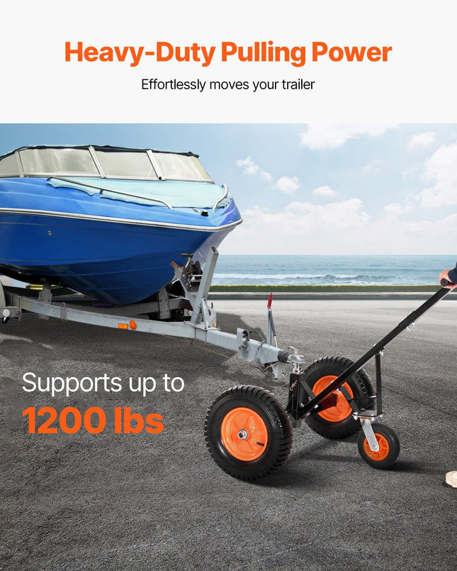 Priekabos perstūmimo vežimėlis VEVOR QYC1200-B, 544 kg keliamoji galia