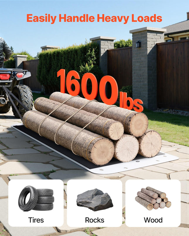 Ūkinės rogės-vilkikas VEVOR QYS280102, 725 kg keliamoji galia