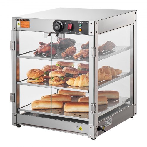 Maisto šildymo vitrina VEVOR NB-03, 90 l