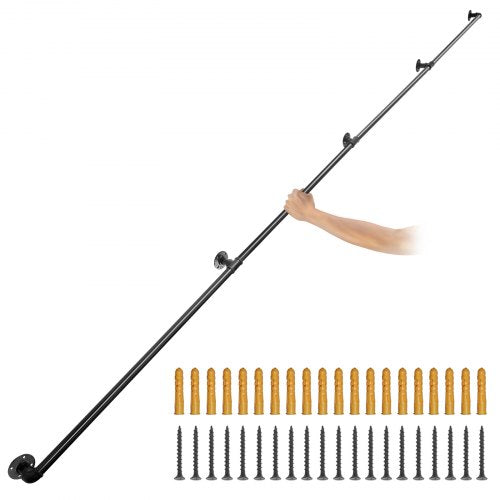 Laiptų turėklas VEVOR VV-GYGFS-HS12YC, 3,6 m