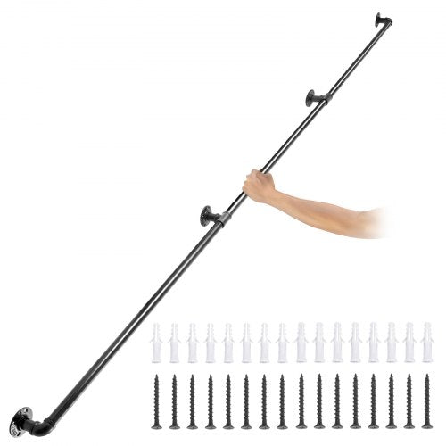 Laiptų turėklas VEVOR VV-GYGFS-HS9YC, 274,3 cm