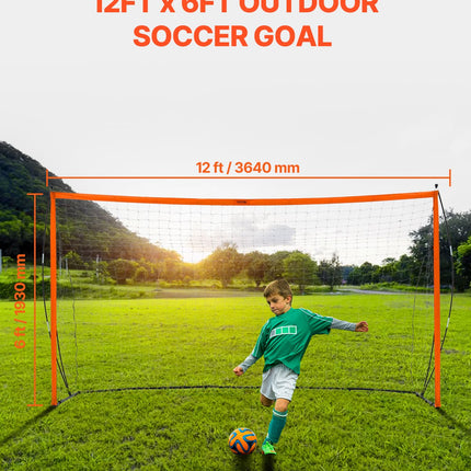 Nešiojami futbolo vartai VEVOR SSJ12X6, 366 x 183 cm