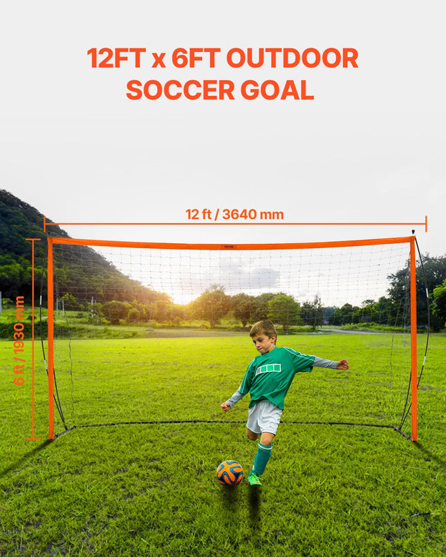 Nešiojami futbolo vartai VEVOR SSJ12X6, 366 x 183 cm