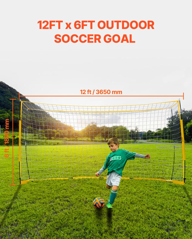 Nešiojami futbolo vartai VEVOR SSH12X6, 3,6 x 1,8 m