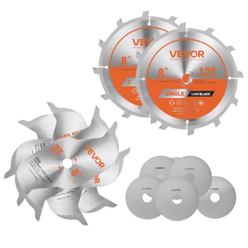 Dado pjovimo diskų rinkinys VEVOR 8"-12TDADO, 203 mm skersmens