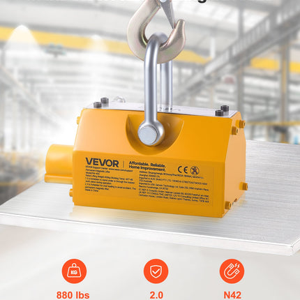 Magnetinis kėliklis VEVOR PM-400, 400 kg