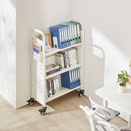 Bibliotekos vežimėlis knygoms VEVOR HXTC-3VD, 150 kg keliamoji galia