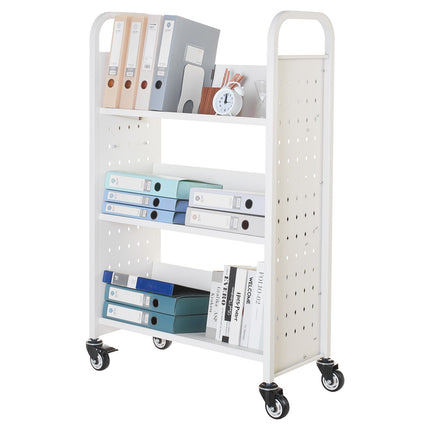 Bibliotekos vežimėlis knygoms VEVOR HXTC-3VD, 150 kg keliamoji galia