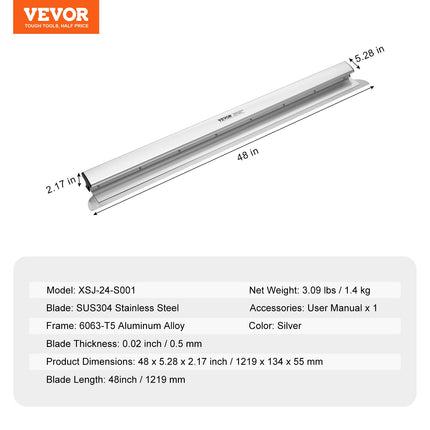 Glaistymo mentė VEVOR XSJ-24-S001, 120 cm