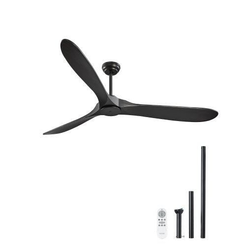 Lubinis ventiliatorius VEVOR FR25051NL-72"MBK, 180 cm skersmens