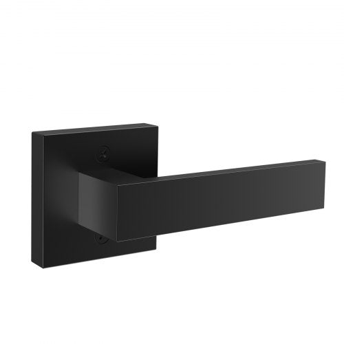 Dekoratyvinė durų rankena VEVOR D921-DL-BLK, matinė juoda
