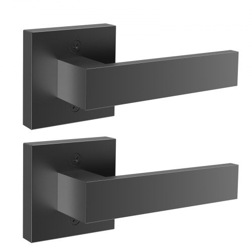 Dekoratyvinė durų rankena VEVOR D921-DL-BLK, 2 vnt.