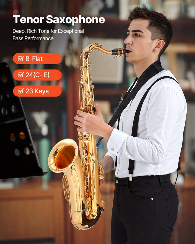 Tenorinis saksofonas VEVOR JTAS-401, B Flat