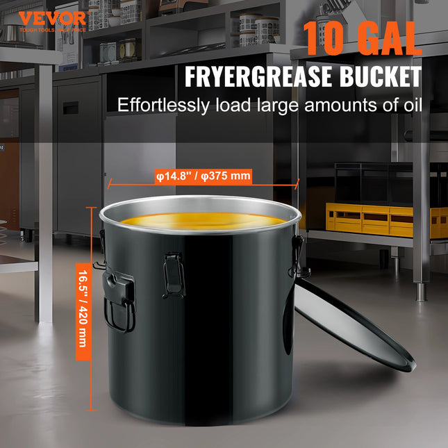 Aliejaus utilizavimo talpa VEVOR GLS-10GAL, 37,8 l