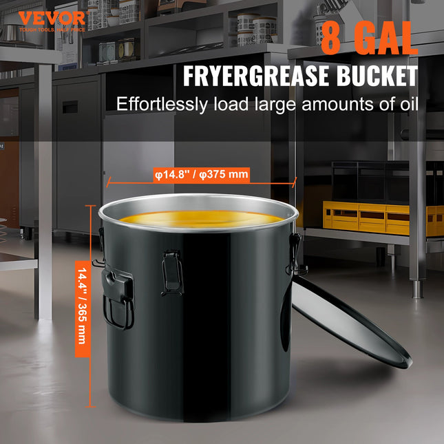 Aliejaus utilizavimo talpa VEVOR GLS-8GAL, 30 l