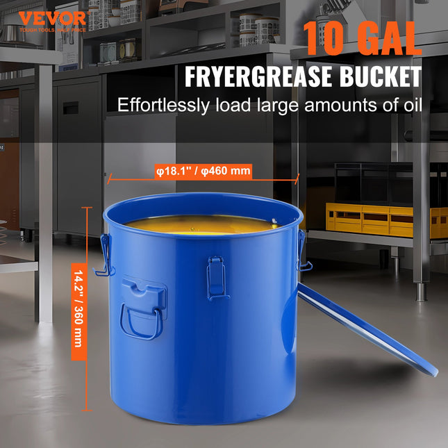 Aliejaus surinkimo talpa VEVOR GLB-10GAL, 37,8 l