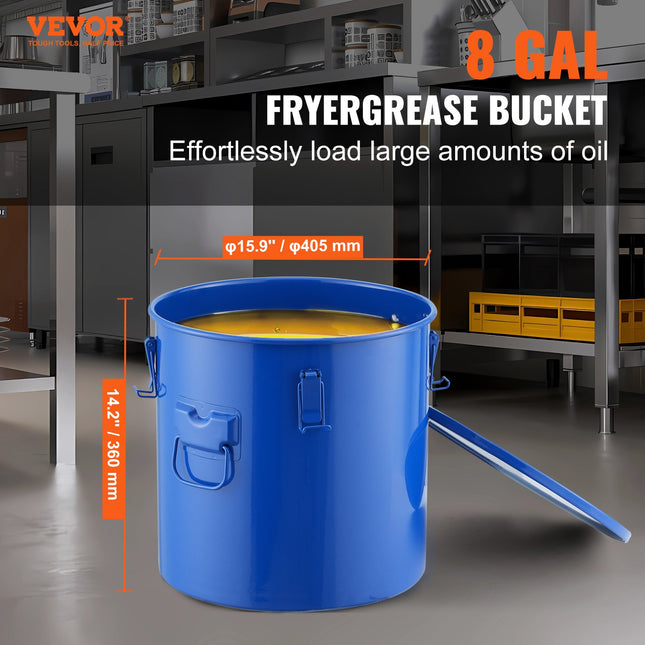 Aliejaus utilizavimo talpa VEVOR GLB-8GAL, 30 l