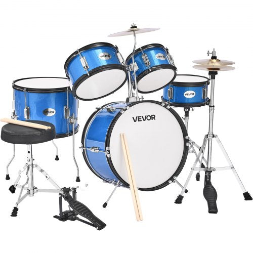 Vaikų būgnų komplektas VEVOR SH-002-BL-A, 5 dalių
