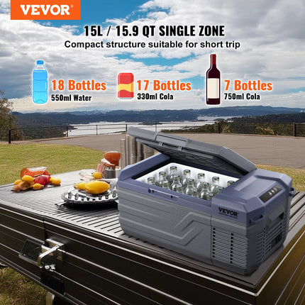 Nešiojamas automobilinis šaldytuvas VEVOR NL15, 15 l
