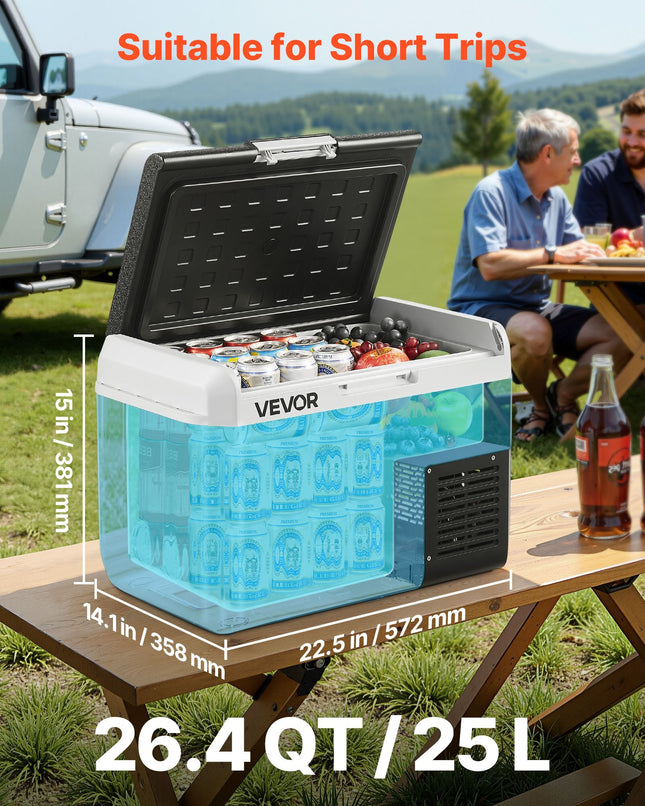 Automobilinis šaldytuvas VEVOR MCD25D1, 25 l