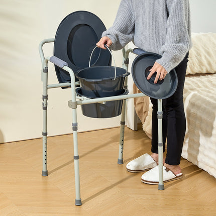 Neįgaliojo kėdė-tualetas VEVOR FBL710007, 158,8 kg apkrova