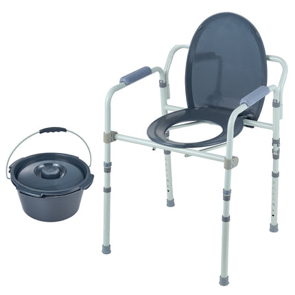 Neįgaliojo kėdė-tualetas VEVOR FBL710007, 158,8 kg apkrova