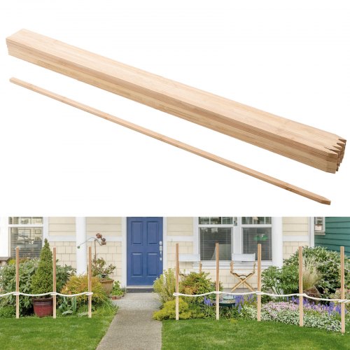 Mediniai sodo kuoliukai VEVOR 1.75x1.75x121.92x25, 25 vnt.