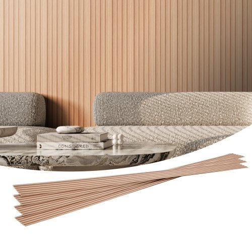 Akustinės sienų panelės VEVOR JF166-HFK-11411, 8 vnt., uosio spalva