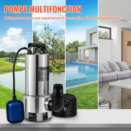 Panardinamas vandens siurblys VEVOR QSB-2JH-1300B69, 1300W